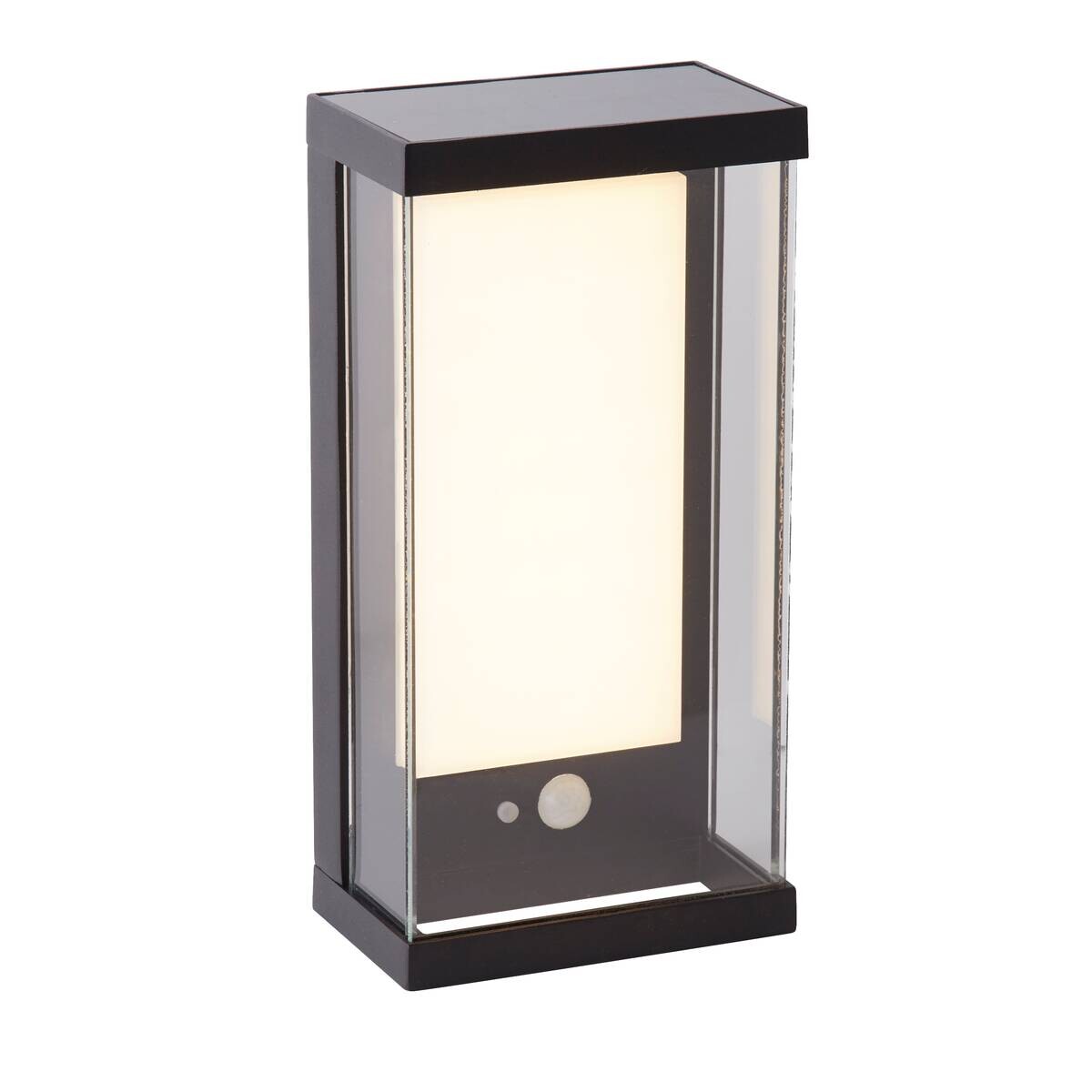 LED-Außenwandleuchte klar schwarz weiß B/H/T: ca. 12,6x25,3x8,5 cm