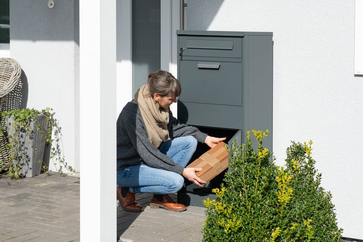 Westmann Paketbox Pedro anthrazit B/H/L: ca. 50x112x37 cm