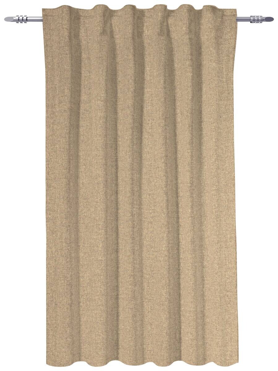 POCOline Kombivorhang Ulrich sand 100% Polyester B/L: ca. 135x175 cm