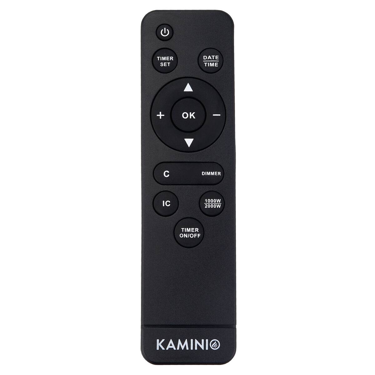 KAMINIO Elektrischer-Kamin HENRI schwarz Metall B/H/T: ca. 48x117,2x21,7 cm ca. 2000 W