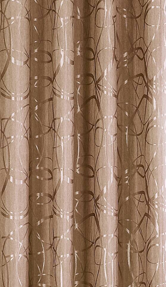 POCOline Ösenvorhang Eaton taupe B/L: ca. 140x245 cm