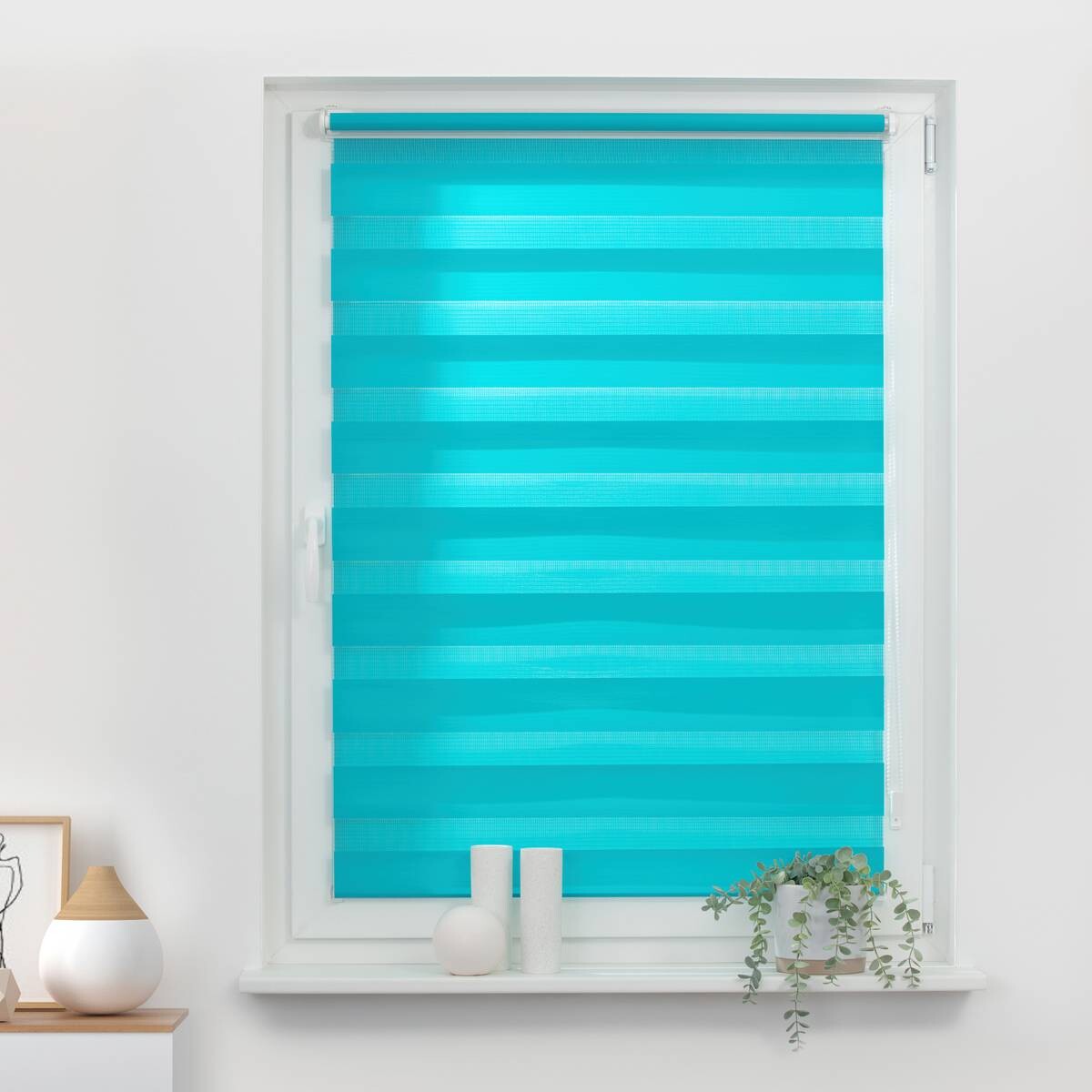 LICHTBLICK Doppelrollo Duo blau B/L: ca. 50x150 cm