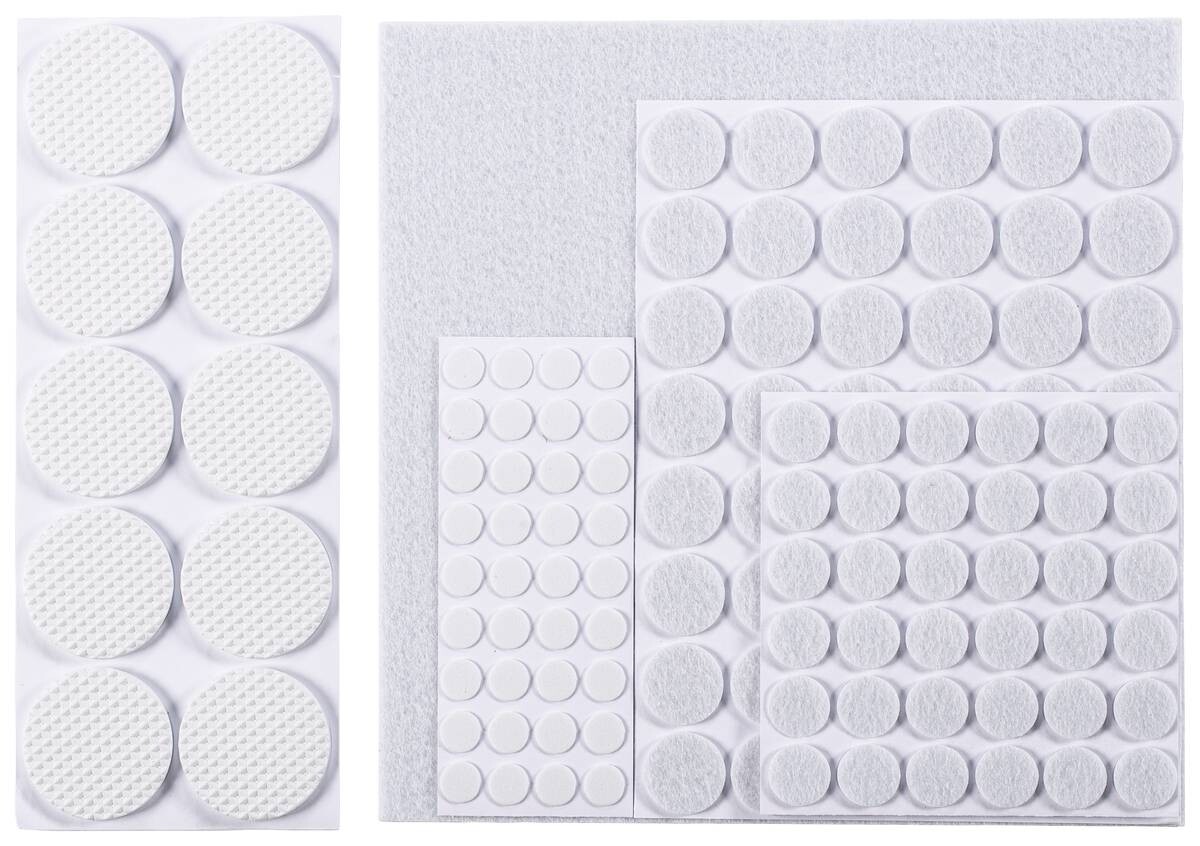 POCOline Filzgleiter weiß 131 tlg.