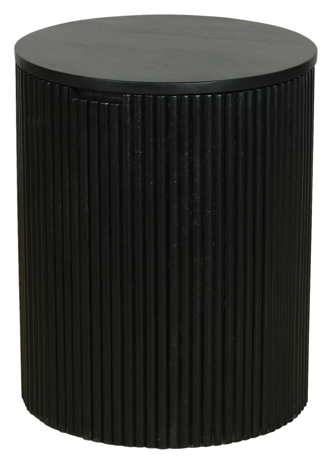 Beistelltisch OWEN schwarz Mango H/D: ca. 50x40 cm