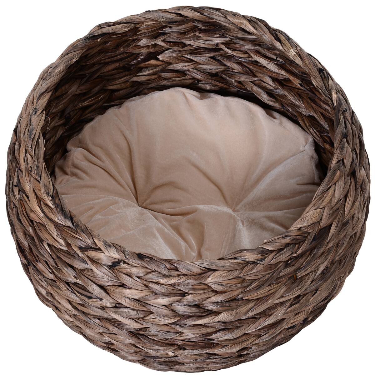 PawHut Katzenhaus braun Eisen H/L: ca. 60x42 cm