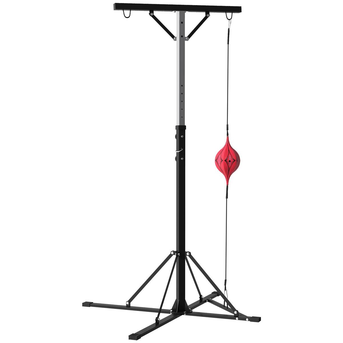 SPORTNOW Boxsackständer schwarz Stahl B/H/L: ca. 145x220x160 cm