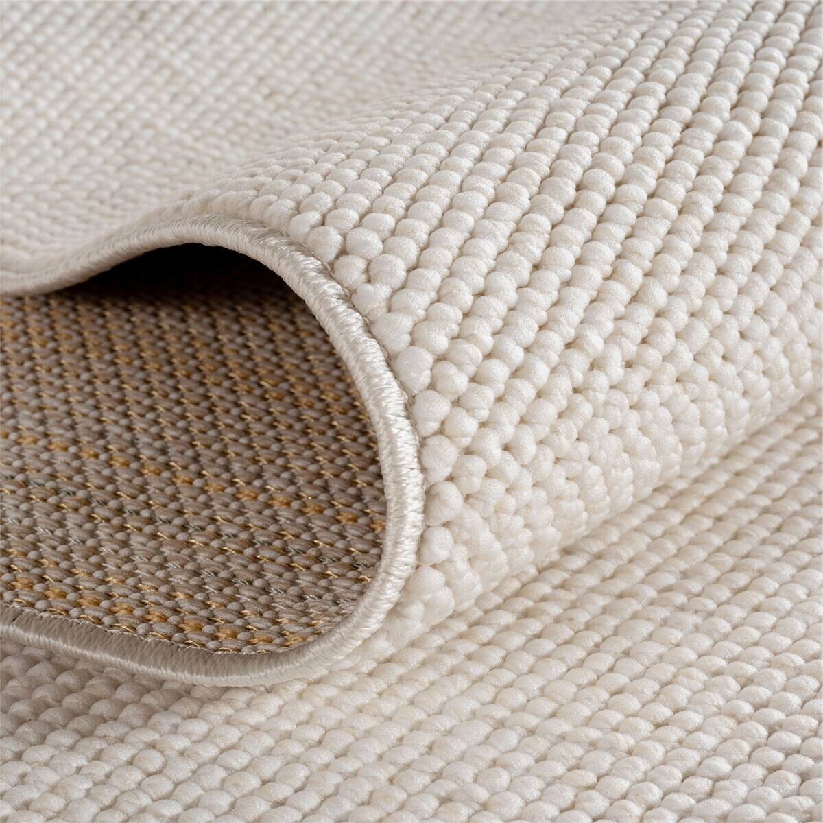 Ayyildiz Kurzflorteppich HELIX creme B/H/L: ca. 80x0,7x80 cm