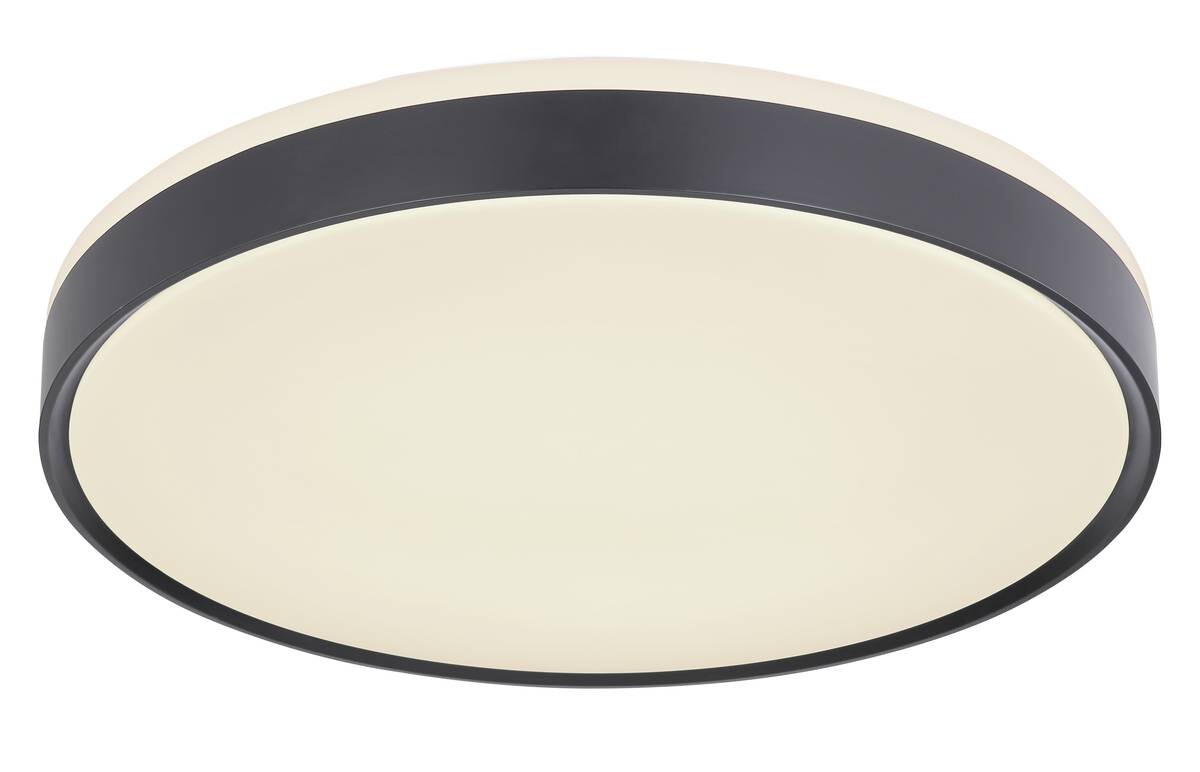 GLOBO Deckenleuchte SONNY 41587-24 schwarz weiß Metall Kunststoff H/D: ca. 9x49 cm