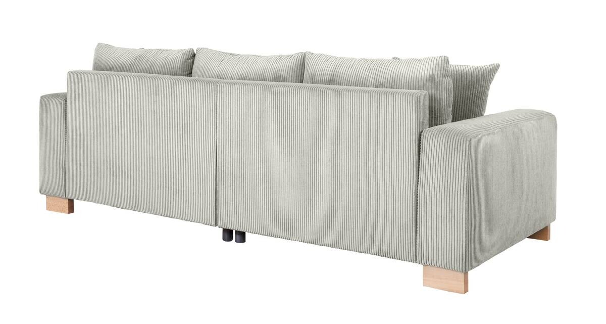 Big Sofa Alpha New hellgrau Microfaser B/H/T: ca. 244x85x112 cm