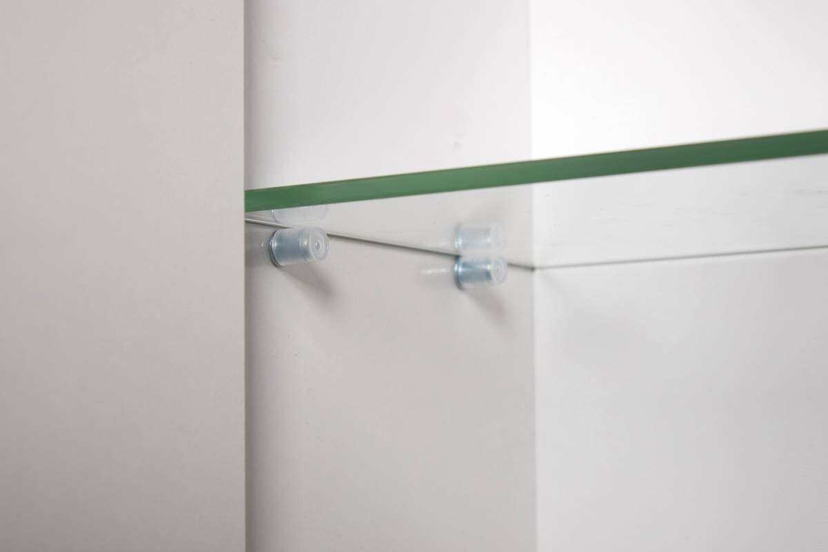 Spiegelschrank Lorenz weiß glanz B/H/T: ca. 60x70,7x16 cm