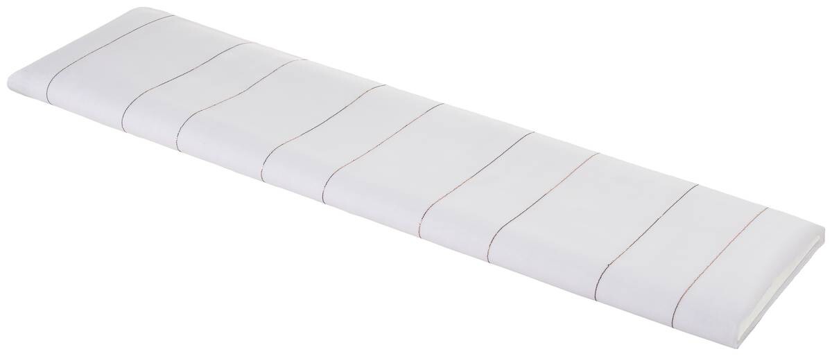 Store-Meterware weiß gold 100% Polyester H: ca. 260 cm