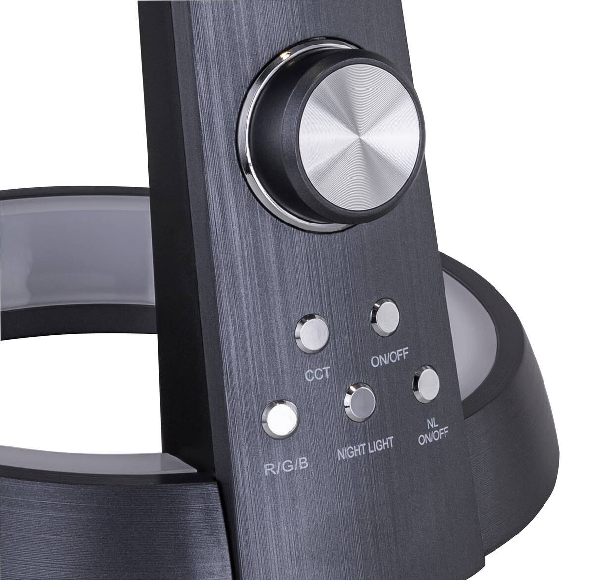 GLOBO Tischleuchte 58376B schwarz anthrazit Metall Kunststoff B/H/T: ca. 34x64x18 cm 1 Brennstellen