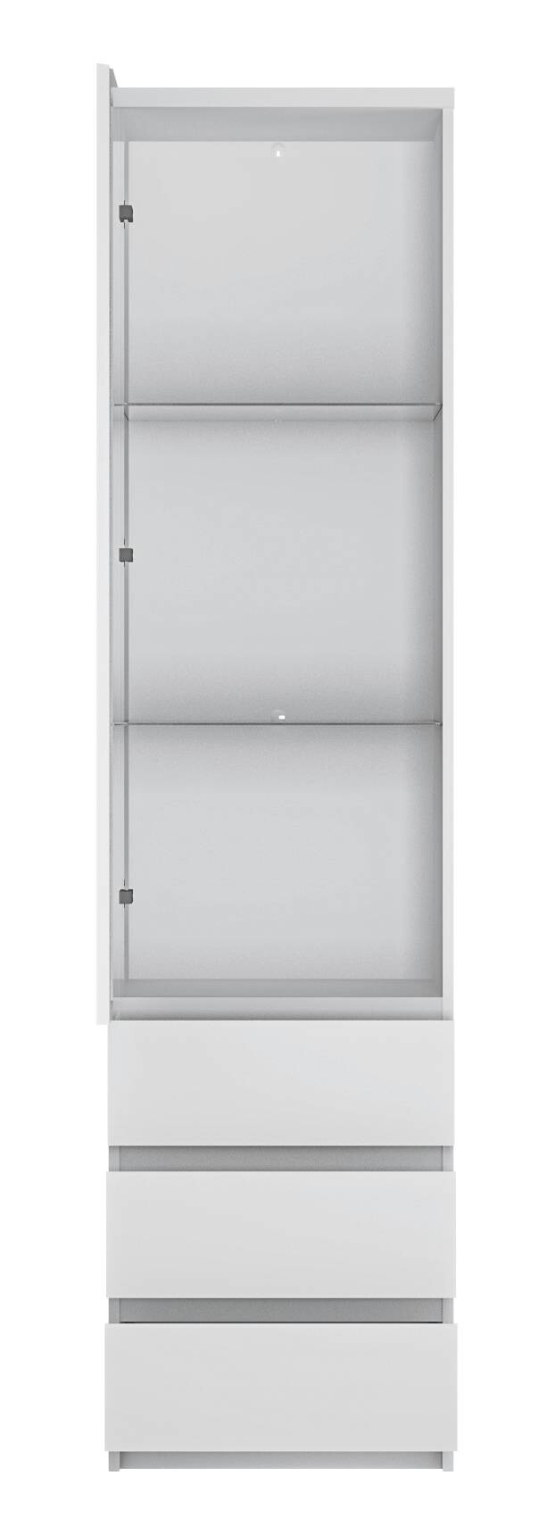 Vitrine Fribo Alpinweiß Spanplatte B/H/T: ca. 50x200x40 cm