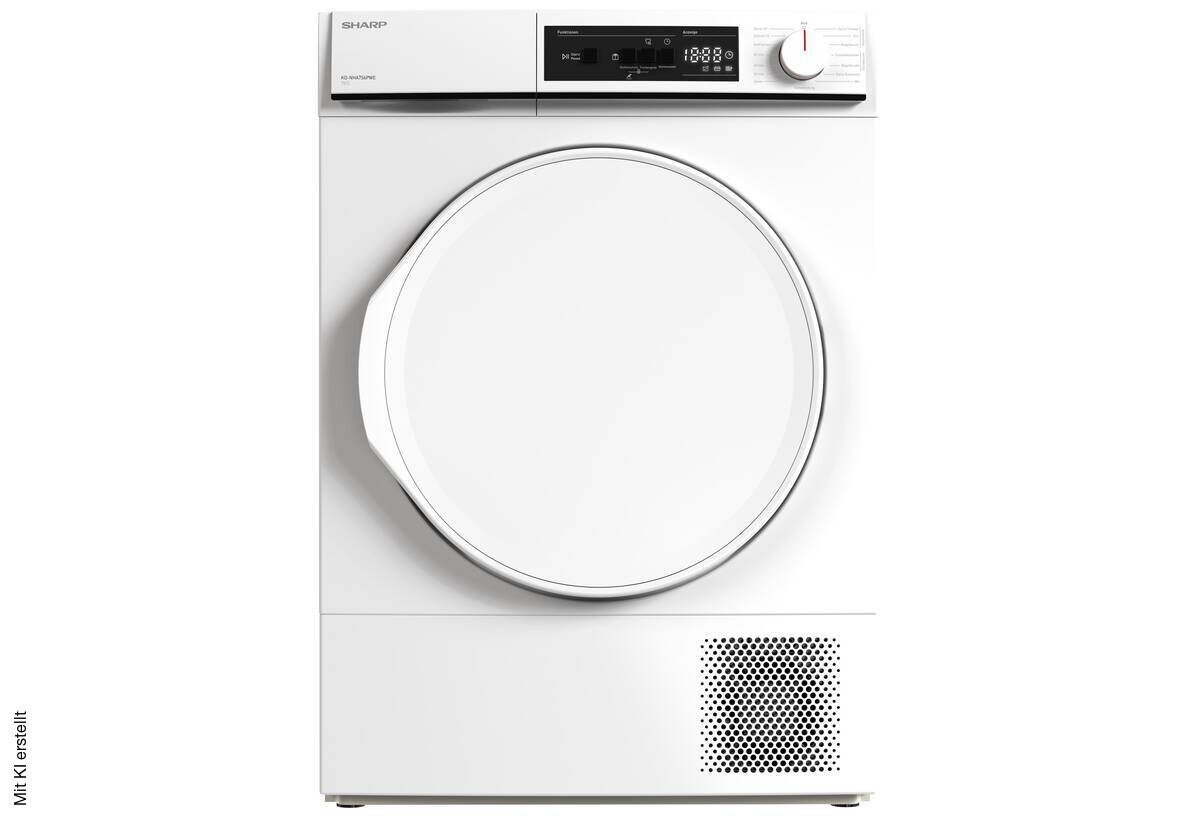 Sharp Wärmepumpentrockner NHA7S6PWE-DE EEK: E Spektrum: A bis G 7kg weiß B/H/T: ca. 60x85x53 cm