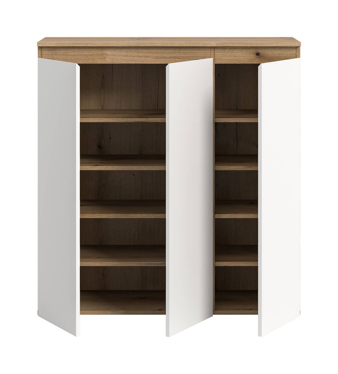 Schrank SCARPA Evoke Oak Nachbildung weiß B/H/T: ca. 105x111x37 cm