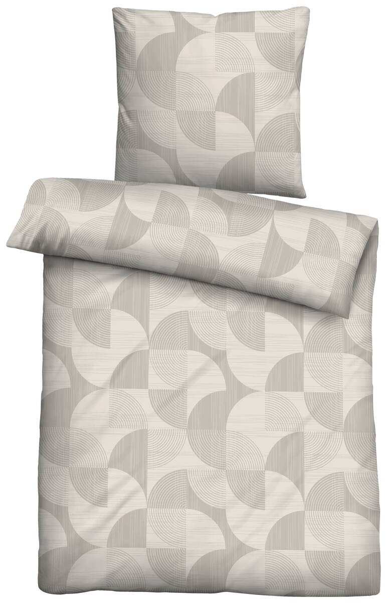 Trendline by Biberna Baumwoll Bettwäsche Satin natur 100% Baumwolle B/L: ca. 135x200 cm