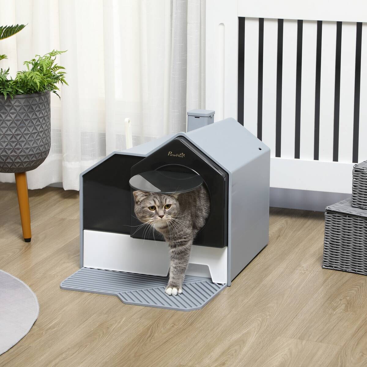 PawHut Katzen-Zubehör grau Polypropylen B/H/L: ca. 45x47x42 cm