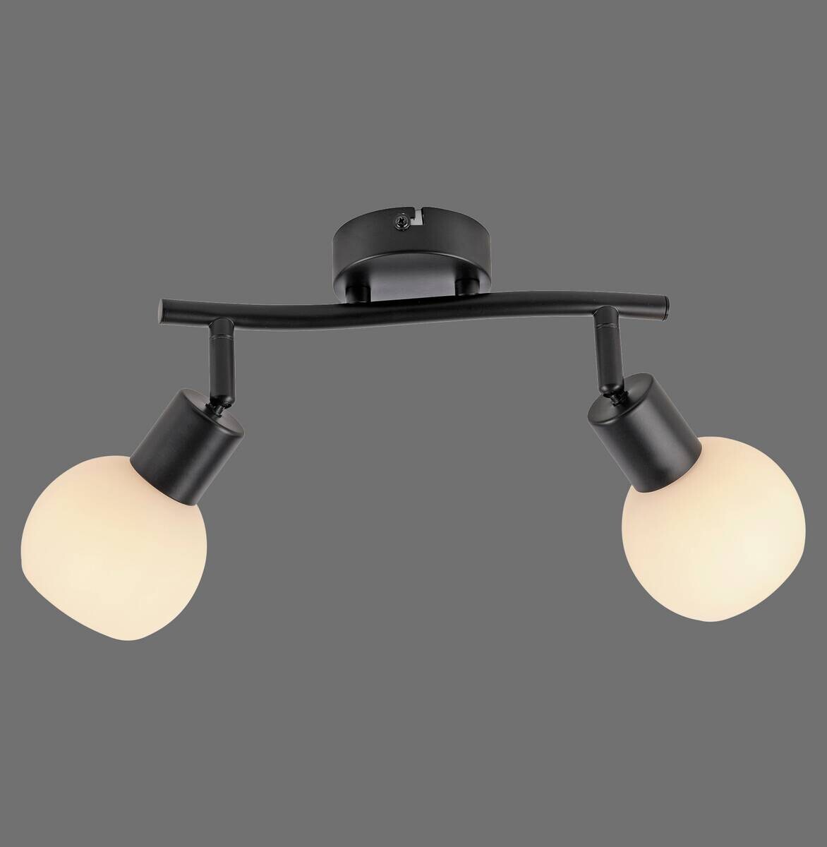 Just Light Spot 2flg. Loki schwarz B/H/L: ca. 25x20x43 cm E14 2 Brennstellen