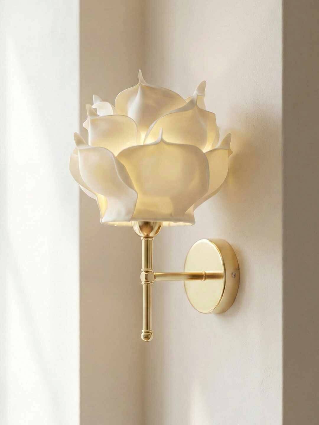 Opviq Wandleuchte gold beige Metall B/H/T/L/D: ca. 24x40x24x24x24 cm 1 Brennstellen