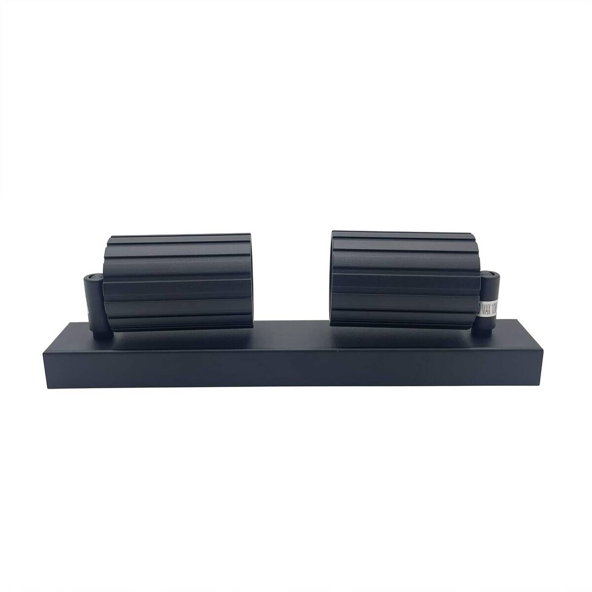 Lamkur Strahler Prisma schwarz Stahl B/H/L: ca. 6,5x16,5x30 cm 2 Brennstellen