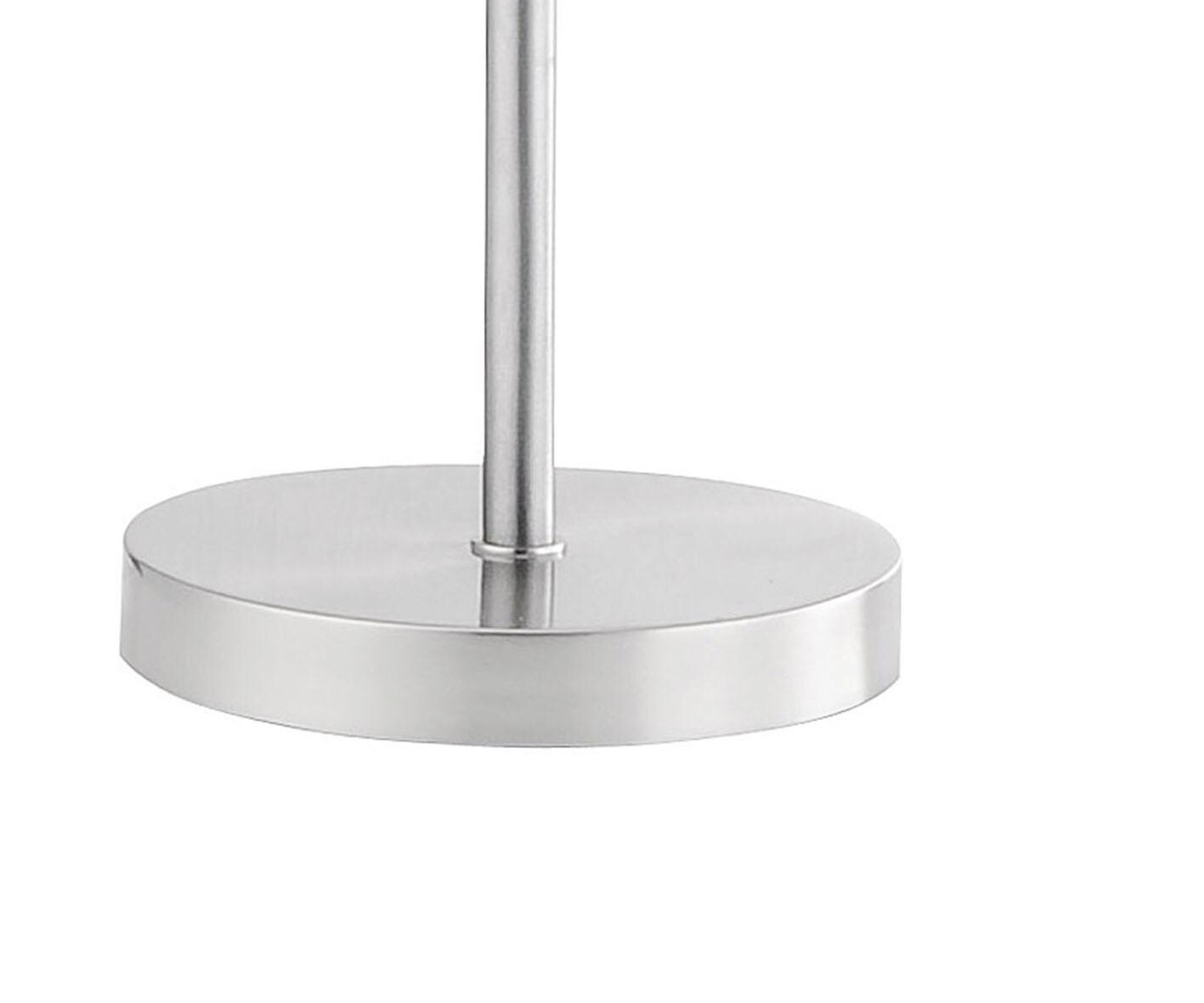 Just Light Stehlampe Dawda stahlfarbig silber Metall H: ca. 125 cm