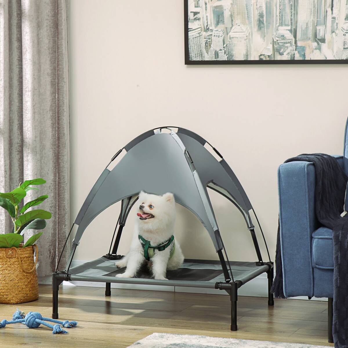 PawHut Hunde-Zubehör schwarz Polypropylen B/H/L: ca. 61x76x73 cm