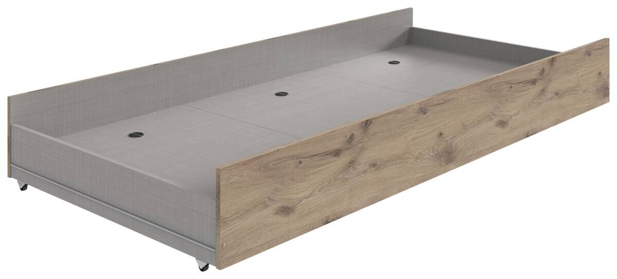 Ausziehliege für Bett Oak Eiche Viking Nachbildung B/H/T: ca. 93x27x199 cm