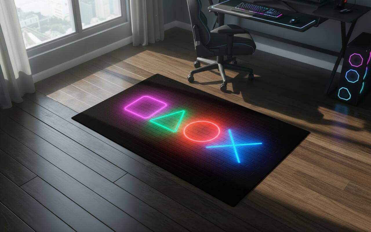 Fußmatte Velvet Gaming Multi B/L: ca. 90x150 cm