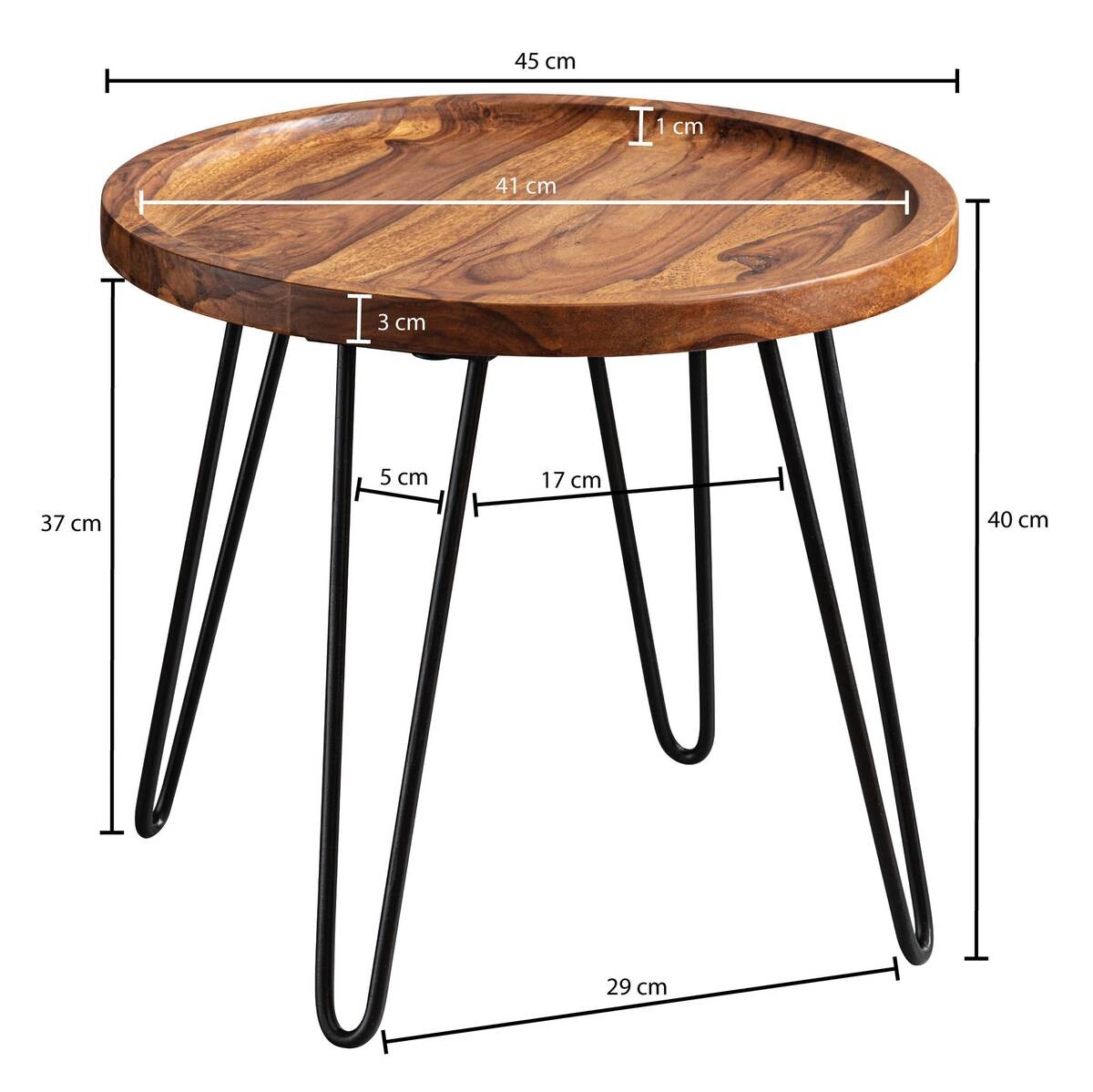 Couchtisch braun H: ca. 40 cm