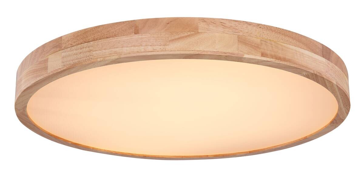 GLOBO Deckenleuchte Rainer braun Holz Metall H/D: ca. 11x60 cm 1 Brennstellen