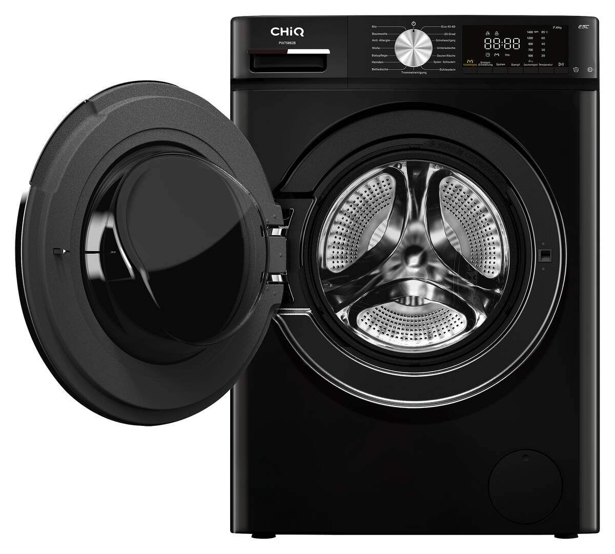 CHiQ Waschmaschine PW105862B schwarz B/H/T: ca. 60x84,7x57,7 cm