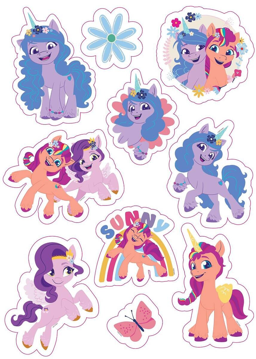 Wandsticker My little pony B/L: ca. 50x70 cm
