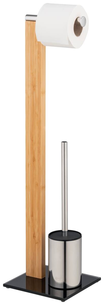 WENKO Stand-WC-Garnitur Tindari natur Edelstahl