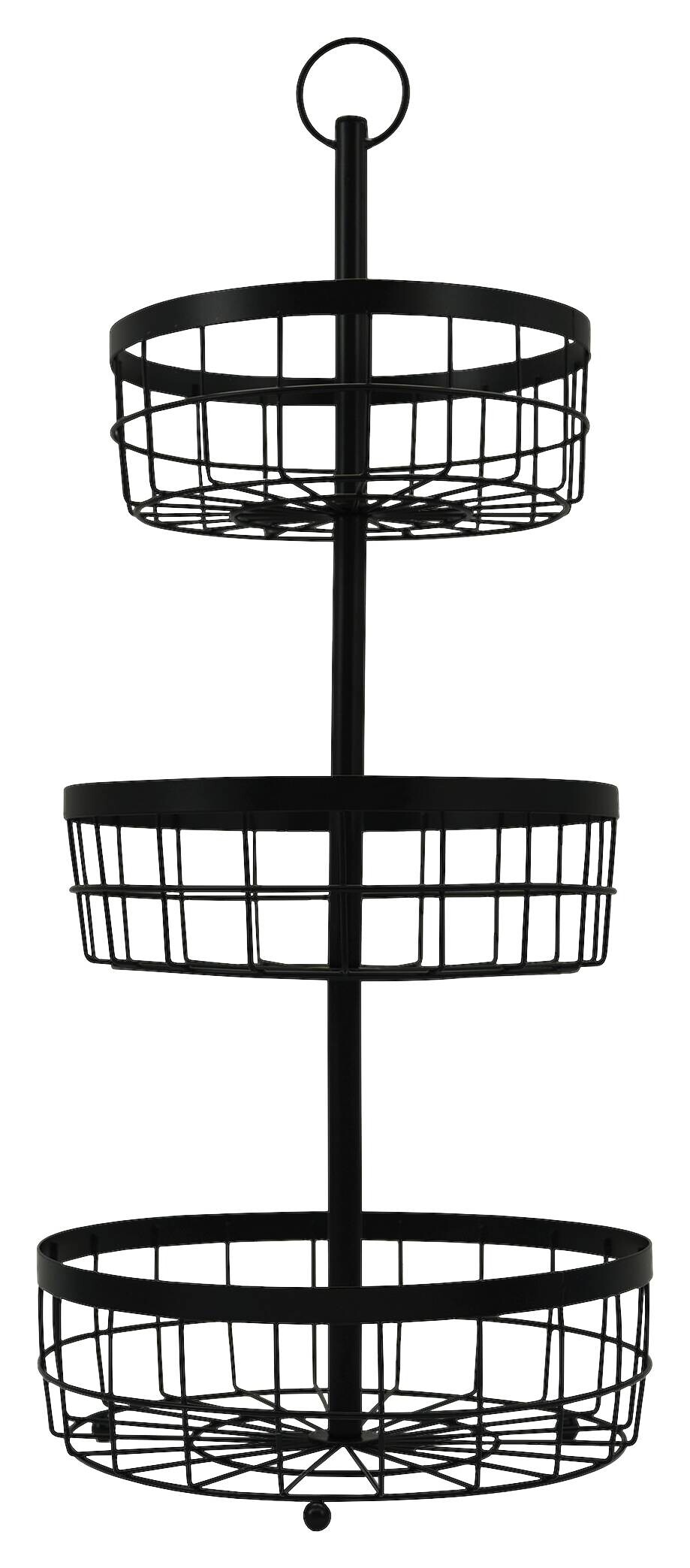 Fackelmann Obstkorb schwarz Eisen