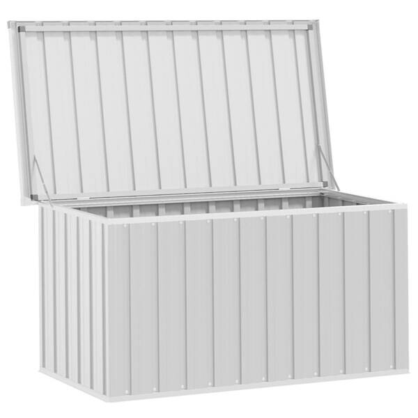 vidaXL Aufbewahrungsbox grau Kunststoff B/H/T/L: ca. 67x65x67x129 cm