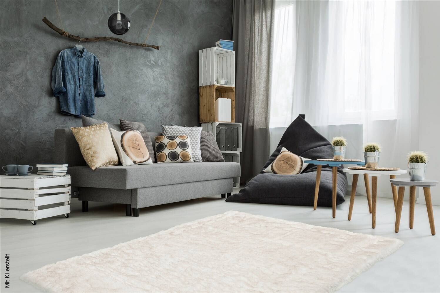 Kayoom Hochflorteppich Crown 110 puderrosa B/L: ca. 120x170 cm