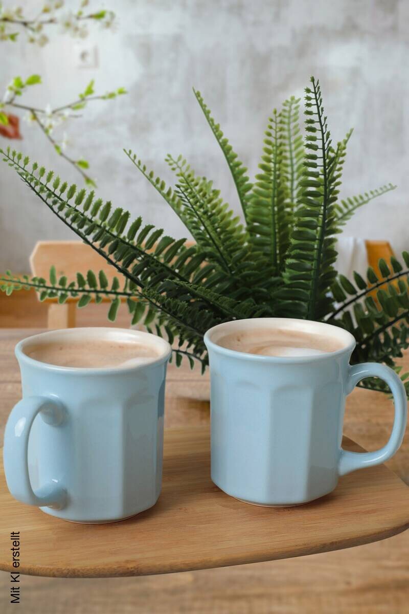 HermiaConcept Kaffeebecher 6-tlg. creme Keramik 6 tlg.
