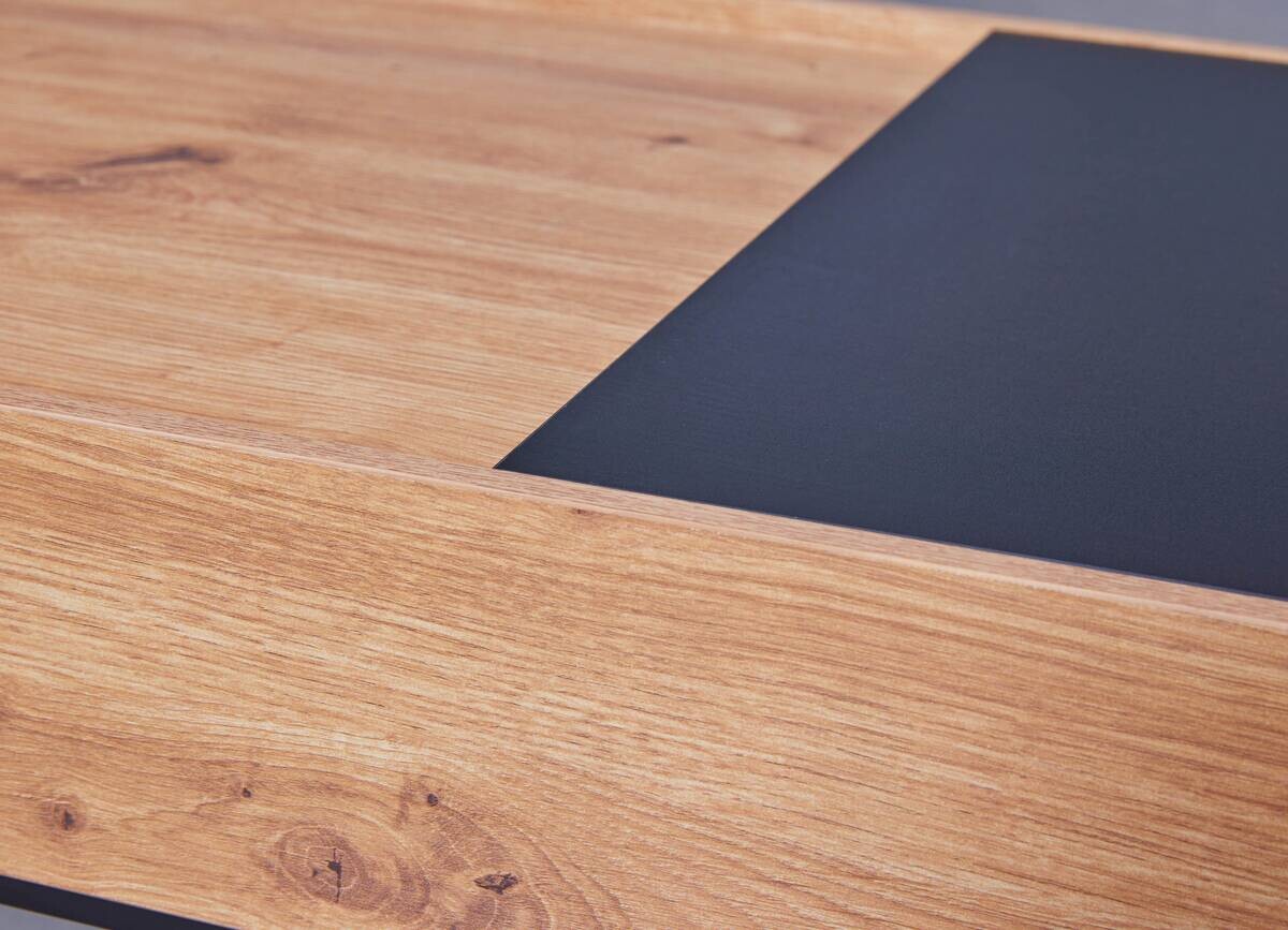 Inter Link Couchtisch Filora Eiche Holz B/H/L: ca. 50x40x110 cm