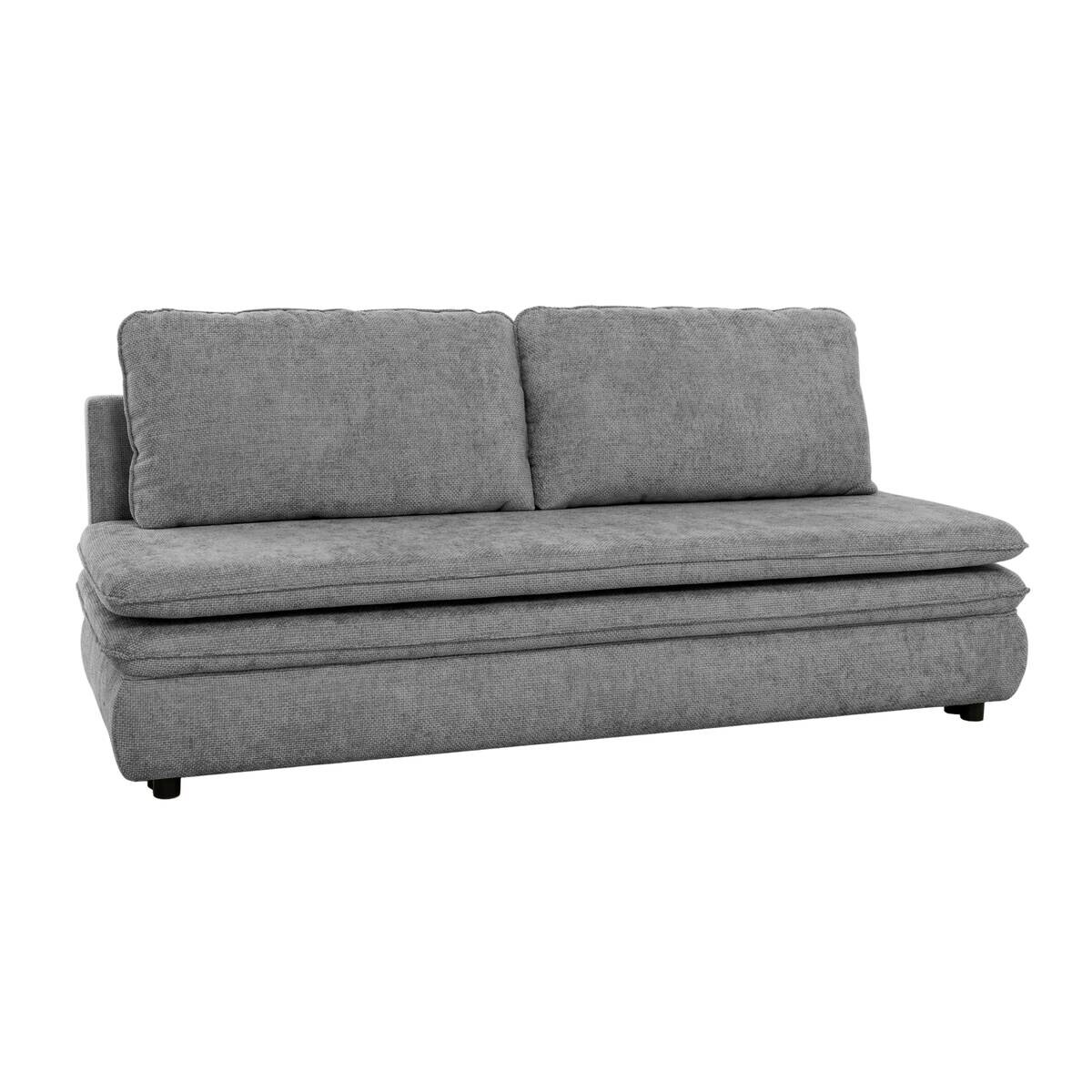 Schlafsofa grau Microfaser B/H/T: ca. 200x89x85 cm