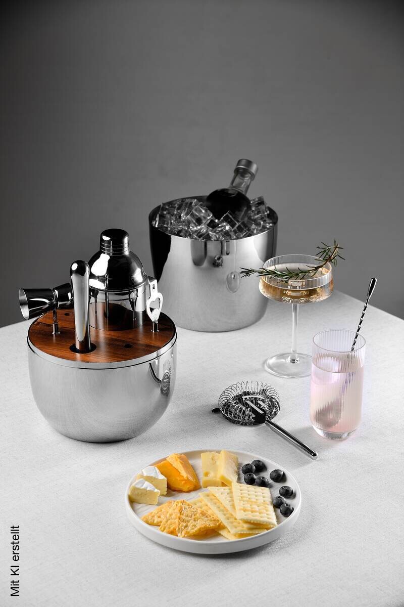 MASTERPRO Cocktail-Set THE DROP silber Edelstahl