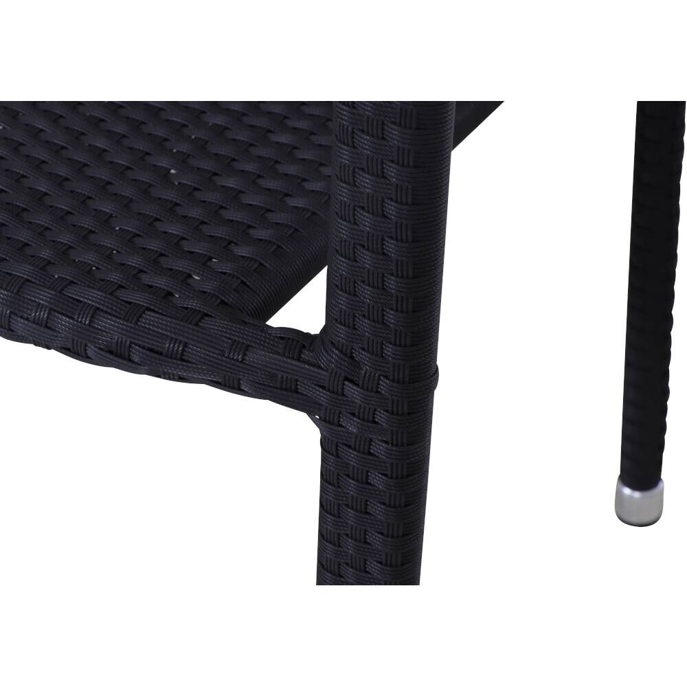 Gardamo Sessel 2er Set MINAS schwarz Kunststoff B/H/L: ca. 57x85x61 cm