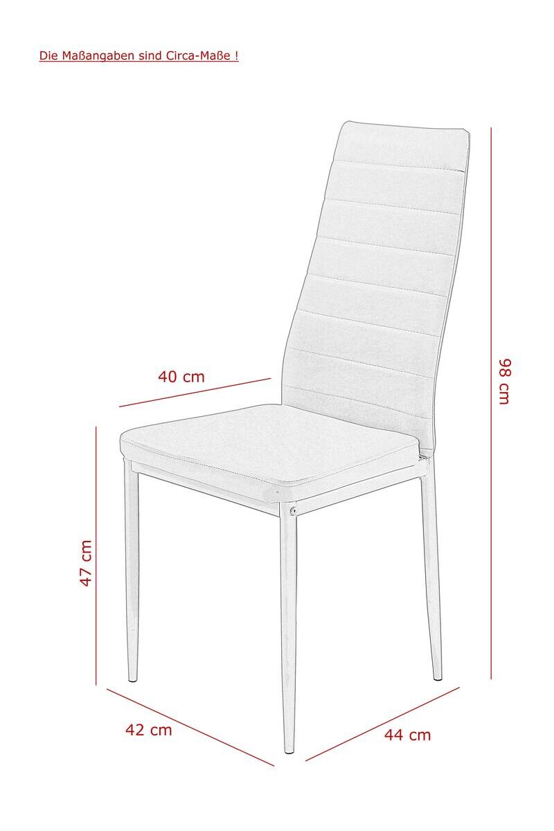 Essgruppe Lilo weiß Beton Holzwerkstoff B/H/T: ca. 138x76x80 cm