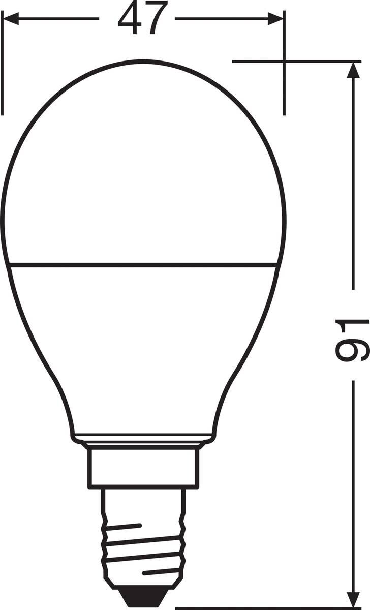 OSRAM LED-Leuchtmittel Tropfen RGBW mit Fernbedienung AC45048 E14