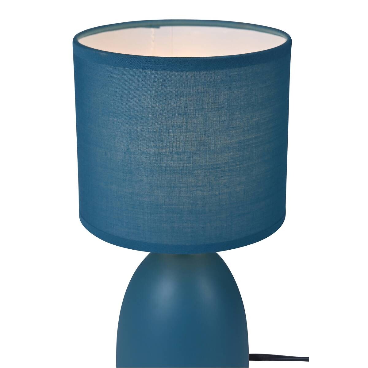 POCOline Tischleuchte Kushi blau Keramik B/H/L: ca. 15x27x15 cm E14 1 Brennstellen