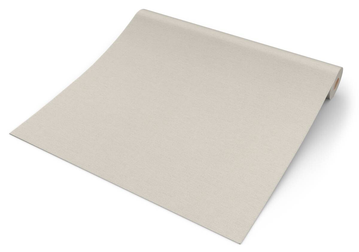 Vliestapete Uni beige B/L: ca. 53x1005 cm