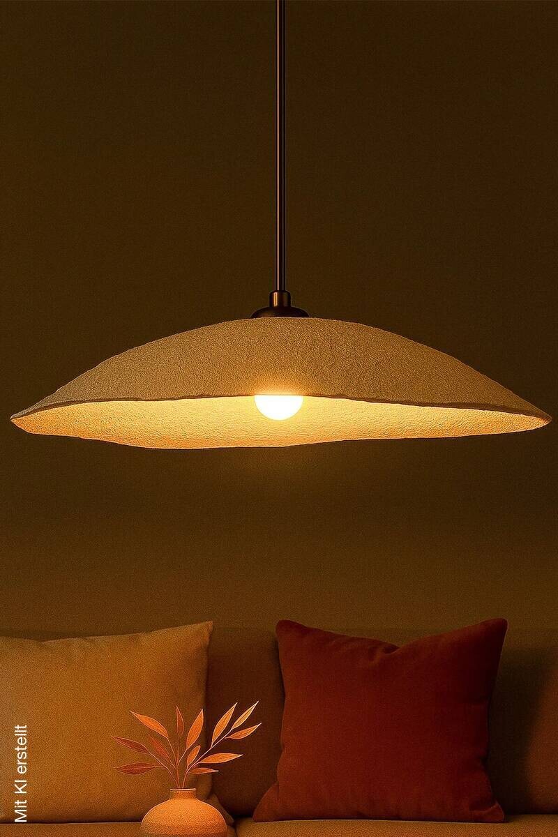 Opviq Pendelleuchte gold ecru Metall B/T/L: ca. 40x40x40 cm E27 1 Brennstellen