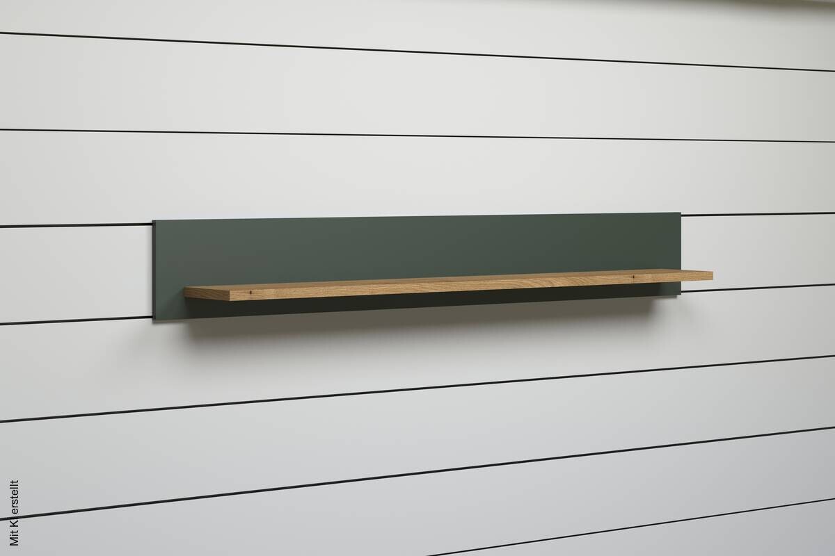 Wandboard Stanton tannengrün Eiche Evoke Coast Nachbildung B/H/T: ca. 156x22x22 cm