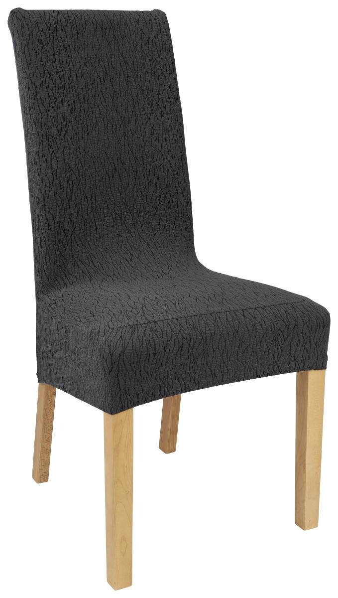 Home Edition Stuhlhusse anthrazit 62% Baumwolle, 36% Polyester, 2% Elasthan B/H/L: ca. 45x65x40 cm