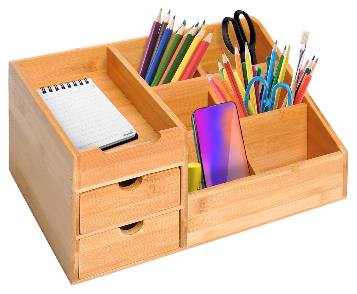 HOMCOM Organizer natur Bambus B/H/L: ca. 205x33x155 cm