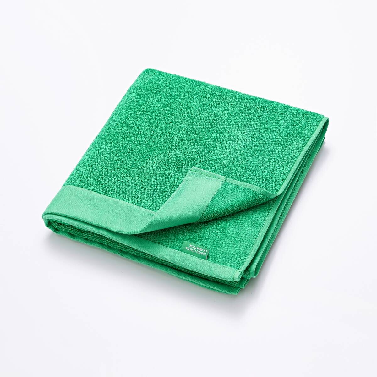 BENETTON Badetuch grün Baumwolle B/L: ca. 150x90 cm